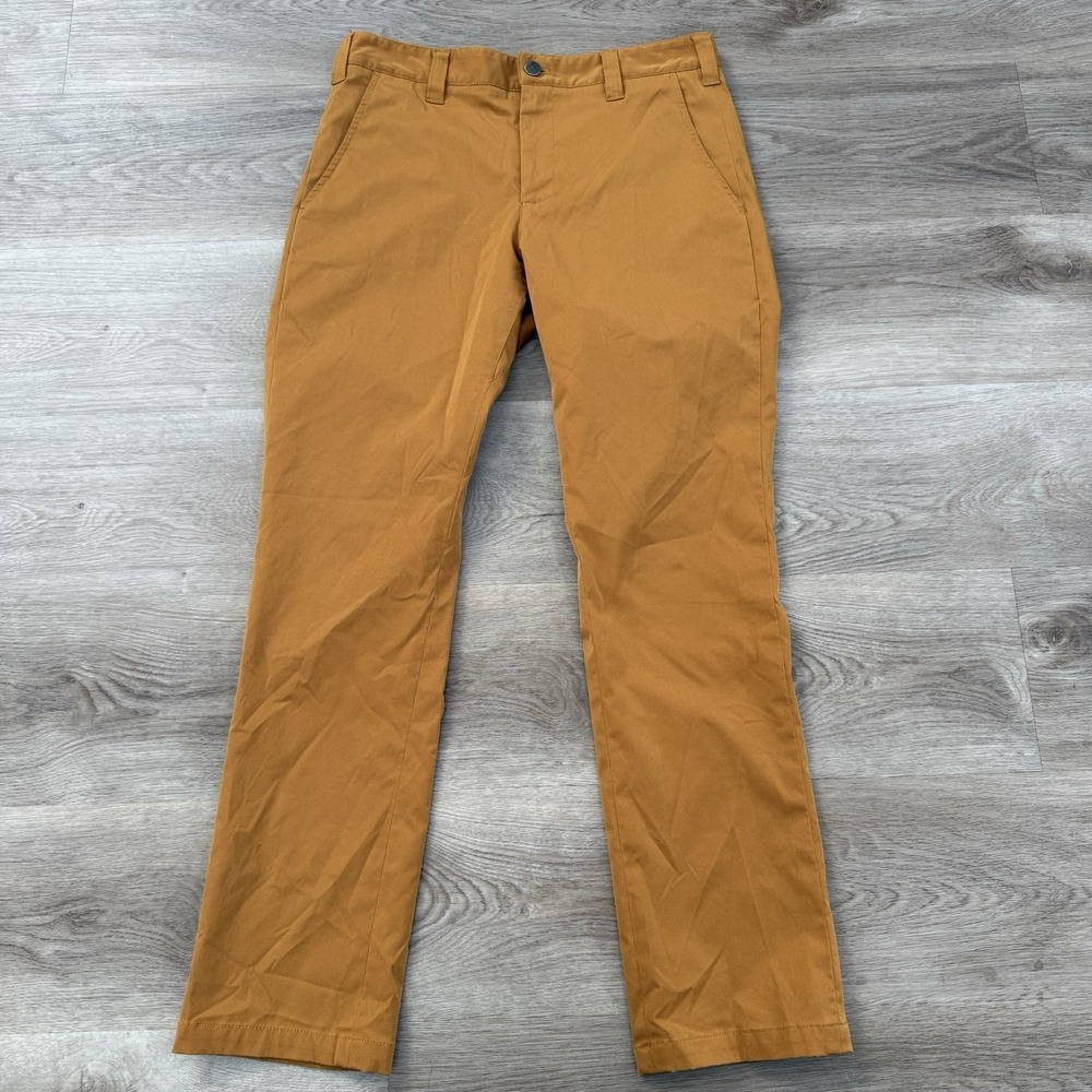Bluffworks Tailored Ascender Pants Mens 30x30 Khaki Slim Fit Stretch Chino Golf